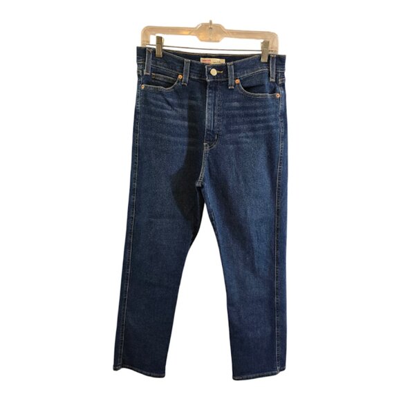 LEVIS SIGNATURE HERITAGE HIGH-RISE STRAIGHT 5 POCKET JEANS SIZE 10 W30 INSEAM 26 - Picture 1 of 8